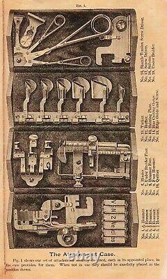 RARECOMPLETE! Style 3 for VS2 Antique Singer Sewing Machine 1889 Oak Puzzle Box