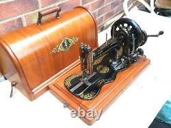 Rare 1885 Antique Singer 12K Fiddle base Hand Crank Sewing Machine