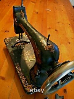 Rare 1904 Antique Singer 16K Sphinx Sewing Machine Head Hand Crank