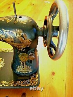 Rare 1904 Antique Singer 16K Sphinx Sewing Machine Head Hand Crank