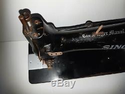 Rare 1924 Industrial Singer sewing machine 31K32 head reversible drop feed