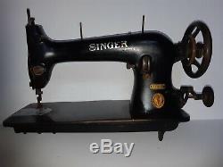 Rare 1924 Industrial Singer sewing machine 31K32 head reversible drop feed