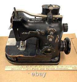 Rare 1929 Singer 92-3 for bags industrial sewing machine with motor