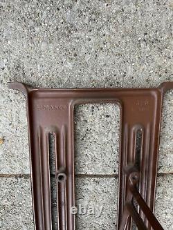 Rare 50s Singer Treadle Sewing Machine Cast Iron Base Stand Table Shabby Chic