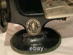 Rare Antique Authentic Signed Singer Miniature Working Sewing Machine No Res