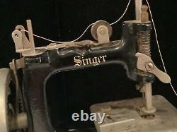 Rare Antique Authentic Signed Singer Miniature Working Sewing Machine No Res