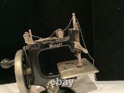 Rare Antique Authentic Signed Singer Miniature Working Sewing Machine No Res