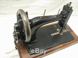 Rare Antique New Shuttle Sewing Machine Hand Crank Victorian