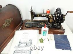 Rare Antique Singer 12k Fiddlebase Sewing Machine, Full Service & Sews Perfectly