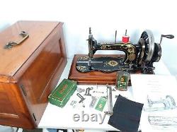 Rare Antique Singer 12k Fiddlebase Sewing Machine, Full Service & Sews Perfectly