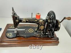 Rare Antique Singer 12k Fiddlebase Sewing Machine, Full Service & Sews Perfectly