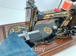 Rare Antique Singer 12k Fiddlebase Sewing Machine, Full Service & Sews Perfectly