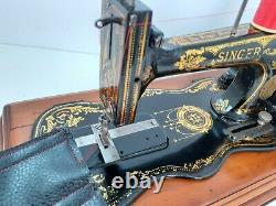 Rare Antique Singer 12k Fiddlebase Sewing Machine, Full Service & Sews Perfectly