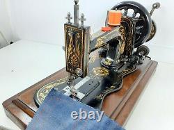 Rare Antique Singer 12k Fiddlebase Sewing Machine, Full Service & Sews Perfectly