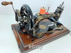 Rare Antique Singer 12k Fiddlebase Sewing Machine, Full Service & Sews Perfectly