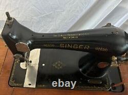 Rare Pre 1930'ss Antique Singer Model 99 Sewing Machine Cabinet Will Ship