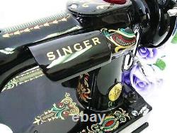 Rare Singer Featherweight 221 Sewing Machine, with 1920's RED EYE Displays