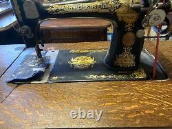 Refurbished Vintage Singer Sewing Machine Model 66 Serial # G5741932 yr. 1910