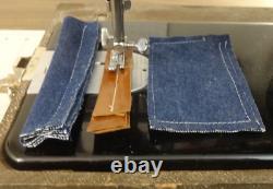 SERVICED SPARTAN (SINGER) 192K Sewing Machine withCase 3/4 Size Denim Leather