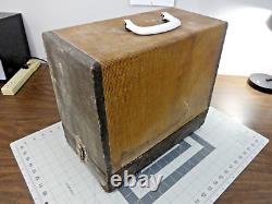 SERVICED SPARTAN (SINGER) 192K Sewing Machine withCase 3/4 Size Denim Leather