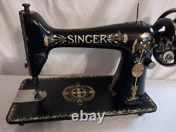 SINGER 66 Lotus 1906, GORGEOUS Treadle Machine Head. Untested