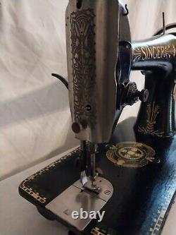 SINGER 66 Lotus 1906, GORGEOUS Treadle Machine Head. Untested