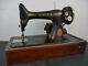 Singer 99 Antique Sewing Machine With Bentwood Case And Key Ac785412