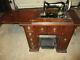 Singer Fiddle Base Sewing Machine Improved Family Desk Cabinet Ex Rare 1884