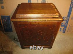 SINGER Fiddle base sewing machine IMPROVED FAMILY desk cabinet EX RARE 1884