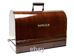 SINGER Sewing Machine Bentwood Wooden Carrying Case 99k 28 128 VS-3 Restored