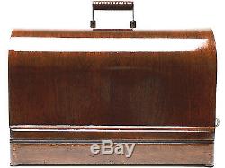 SINGER Sewing Machine Bentwood Wooden Carrying Case 99k 28 128 VS-3 Restored