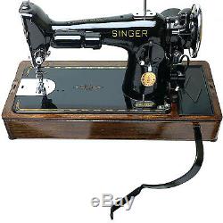SINGER Sewing Machine Wooden Base for 15 66 201 with Knee Lever Control Restored