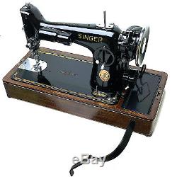 SINGER Sewing Machine Wooden Base for 15 66 201 with Knee Lever Control Restored