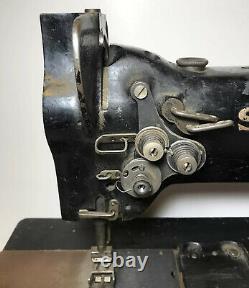 Singer 112W140 Black Industrial Sewing Machine Twin Needle Antique Vintage