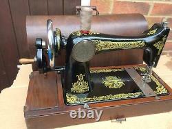 Singer 127K Antique Handcrank sewing machine For LEATHER, CANVAS, SATIN, DENIM