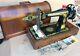 Singer 127k Antique Hand Crank Sewing Machine With Sphinx Egyptian Decals