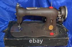 Singer 15 Class Fiddle Body Crinkle Sewing Machine Serviced 1886 60 Day Warranty