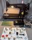 Singer 201-2 Sewing Machine With Manual, Accessories, Foot Pedal Works