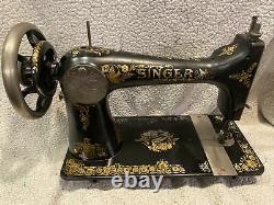 Singer 27 Sewing Machine With A Peacock