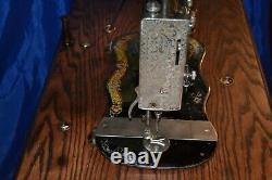 Singer 27 Vs2 Fiddle Base Long Shuttle Treadle Sewing Machine Serviced 1889