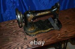 Singer 27 Vs2 Fiddle Base Long Shuttle Treadle Sewing Machine Serviced 1889