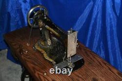 Singer 27 Vs2 Fiddle Base Long Shuttle Treadle Sewing Machine Serviced 1889