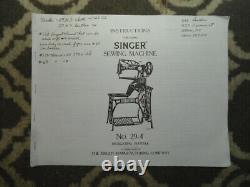 Singer 29-4 Vintage/Antique Industrial Cobbler/Leather Treadle Sewing Machine