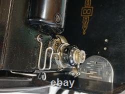 Singer 301. Black Short Bed Sewing Machine Gold Lettering Works Serial 170112