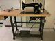 Singer 31-15 Industrial Tailors Antique Treadle Sewing Machine Sews Strong