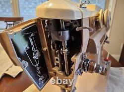 Singer 401a sewing machine cleaned and serviced Fair Cond SN NB830827