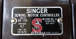 Singer 403A Slant-O-Matic Gear Drive Slant Needle Sewing Machine Cord & Pedal