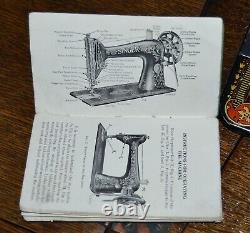 Singer 66 Redeye Treadle Sewing Machine Manual Attachments Serviced Is Nice