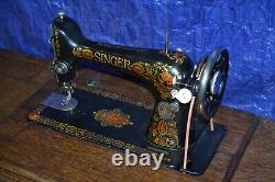 Singer 66 Redeye Treadle Sewing Machine Manual Attachments Serviced Is Nice
