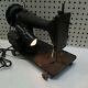 Singer Ak528795 Sewing Machine Turns On Needs New Pedal Antique Rare